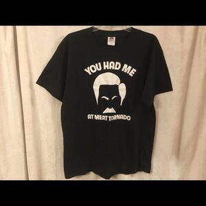 You Had Me At Meat Tornado Parks and Red T-shirt